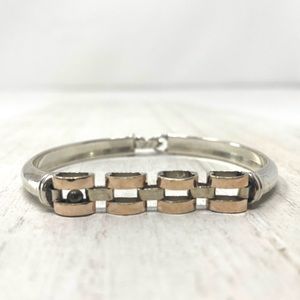 950 sterling silver, copper accent bracelet, made in Mexico